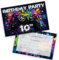 10th Birthday Party Invitations Kids - Video Gamer Gaming 20 Pack - Childrens Birthday Invitations for Boys/Girls A6 Bday Party Invites Invitation Cards with Folding Envelopes