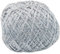 Silber Garn 250m 50g Glänzender Glitzergarn Metallic Häkelgarn Kordel für DIY Fancy Stricken Pullover Schal Zubehör (Silber)
