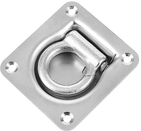 VALICLUD Anneau D'arrimage en Acier Carbone Galvanisé pour Camion, Robuste et Pratique, pour Sangles et Garages Organisés