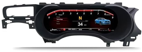 MOOKAKA 12.3 Zoll Digital Cluster für Ford Mustang 2015-2023 LCD Gauge Armaturenbrett Instrumententafel Cockpit Digital Cluster Tacho Ersatz