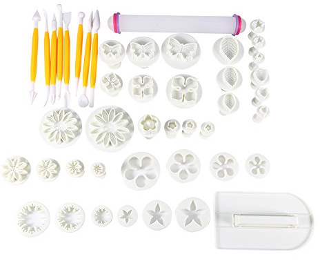 Keenso Cake Decorating Hand Tool,Flower Scissor Modelling Accessories Supplies Kit