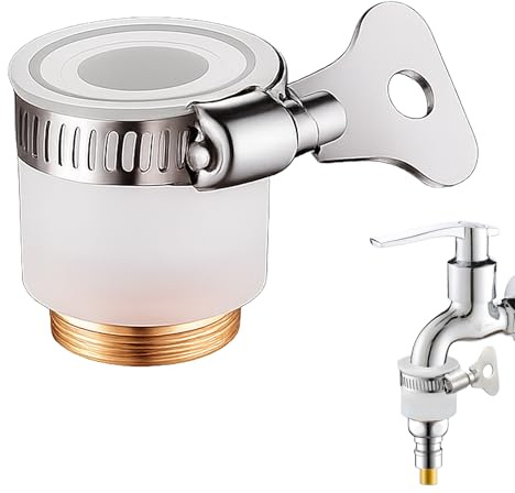 Universal Tap Connector Faucet Adapter, Suitable for Diameter 16-28mm Tap, M22 Male Thread Faucet Adapter Garden Kitchen Laundry Sink Shower