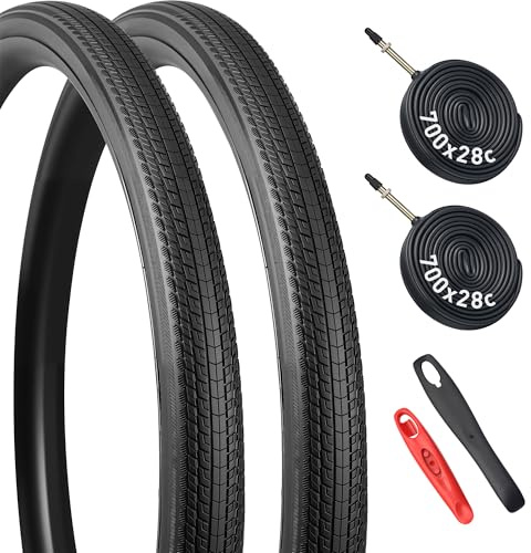 MEGHNA - Neumáticos para bicicleta (2 unidades, 700 x 28 c/32c/35 C, neumáticos de alta calidad, para bicicleta de carretera y gravel), 28-622, 32-622, 35-622, ideal para ruedas de 700 C
