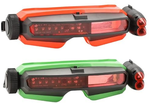OBEST 2 Stück LED Laser Spielbrille Spielzeug,Verstellbare Laser Schießbrille für Spiele,Outdoor Musik Battle Spielzeug, Geschenke für Jungen und Mädchen