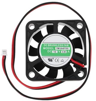 YINETTECH Ventilador de Refrigeración Silencioso 2 Pines Compatible con YM1204PFS3 12v 0.06a 40x40x10mm para Caja pc