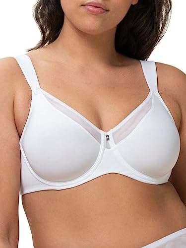 Triumph True Shape Sensation W01 Sujetador Reductor, Blanco, 90F Mujer