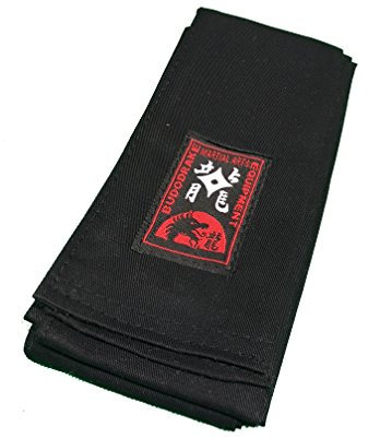 Budodrake Kung-Fu Schärpe Baumwolle schwarz
