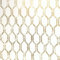 Tempus Papier peint hexagonal géométrique hexagonal Or blanc fin FD25046