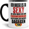 Feuerwehr-Tasse Ich hasse es so sexy zu sein... - Mann Beruf/Helden/Lustig/Spruch/Geschenk-Idee/Innen & Henkel Schwarz