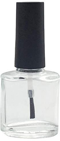Livecity Tragbare leere Nagellackflasche, 10 ml, tragbarer Nagellack, leere Flasche mit Pinsel, transparent
