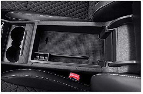 YEE PIN Mittelkonsole Superb B8 2015-2021 Handschuhfach für Armlehne Organizer Aufbewahrungsbox Mit Rutschfestermatte Autozubehör
