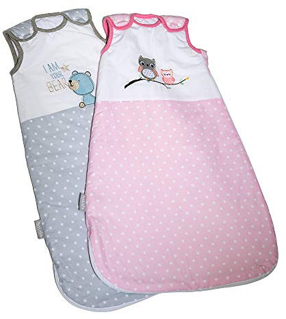 Nalaïa - Premium Babyschlafsack aus OEKO-TEX® 100 zertifizierter Bio Baumwolle für sicheren und gesunden Babyschlaf von deutschem Unternehmen - ganzjährig 2,5TOG - Größe 56/74 (1 bis 8 Monate)