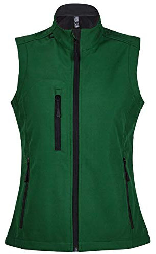 SOL'S Womens Rallye Soft Shell Bodywarmer Bottle Green XL