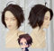 Axis Powers Hetalia Österreich Roderich Edelstein Kurzer Kaffee gestylt Hitzebeständiges Haar Cosplay Kostüm Perücke + Kostenlose Perücke Kappe