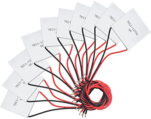 Diymore 10PCS Peltier Modul TEC1-12706 Kühlkörper Thermoelektrische Kühler Peltierelement 12V 6A 60W für Kühlen Heizen