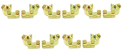 Batterieklemmen Massiv 12V 24V Typ STBK2 Autobatterie Solarbatterie Batterie Polklemmen Batteriepolklemmen Plus Minus Set (5 Paar)