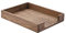 KIRIGEN Wood Letter-Size Tray Single-Tier Wooden Tones Collection Front-Load Documents Tray for Office Desktop Organizer - Desk Magazine, File, Folder, Paper Holder Dark Brown