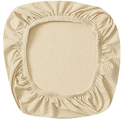 Fenteer Stretch Office Covers Seat Cover Slipcover Desk Seat Cushion Protectors for Computer, Beige