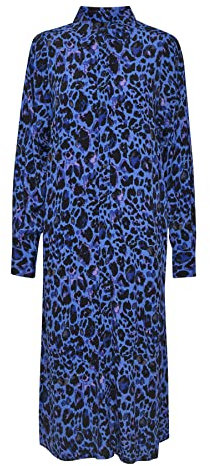Part Two Damen Marlaspw Dr Lässiges Kleid, Blue Mütze Leo Print, 40