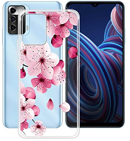 HGJTF Custodia per ZTE Blade A72 5G (6.52 pollici), Ultra sottile Anti-giallo Trasparente Morbida TPU Silicone Anti Graffio Bumper Protettiva Custodie, per ZTE Blade A72 5G Cover - WM113