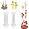 OF Vasen zum selber Dekorieren, Basteln für Blumen, Gestecke und Kerzen-Kerzenhalter Set aus Acryl Glas (2er Groß), Transparent, Wählbar