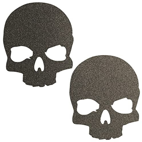 2x Reflektoraufkleber, Reflexsticker reflektierende Aufkleber x schwarz reflector Reflex Skull Bones Totenkopf Skelett Reflective x Fahrrad Bike Fahrrad Aufkleber Bicicleta Auto Aufkleber Sticker