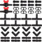 CTRICALVER Kit de Raccord d'Irrigation, connecteurs de tuyau d'irrigation 16 mm, pour systèmes d'arrosage goutte à goutte, jardin, terrasse, pelouse ou parterre de fleurs (42 pcs)