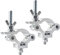 2Pack Clamps for Lights Stage Lighting Accessories, Lighting O Clamps Pole Clamp Quick Release Truss Clamp, Half Coupler Mounting Bracket Stage Light Clamp Moving Head Light Hooks for Truss 38mm-42mm