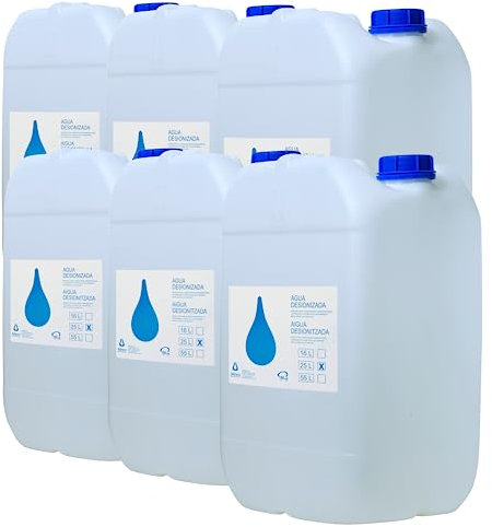 ADESCO S/A Eau désionisée 25 l pour CPAP autoclave fers batteries laboratoire nettoyage technique sans calcaire Bidon de 25 litres (6)