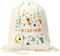 CUAC REVOLUTION Mochila saco niño personalizada diseño dinosaurios. Mochila de cuerdas infantil para la Vuelta al cole o guardería.