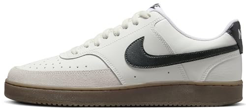 Nike Sportswear Shoe Court Vision Lo, Sail/Black-Lt Orewood BRN-White, FQ8075-133, 45.5 EU (M 11.5 US)