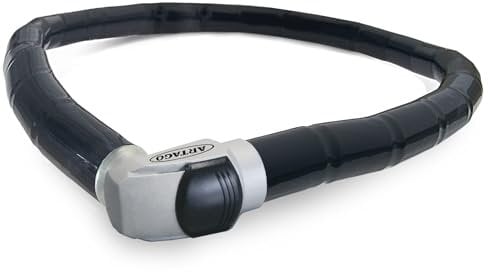Artago 5 Style 5120 Candado Moto Articulado 120cm, Flexible Resistente Antirrobo Cable Acero Cadena Blindada, Piton Casco Scooter Bicicleta, Cerradura Seguridad, Cuerpo Giratorio, Llaves Reversibles