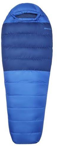 Marmot Lost Coast 15, Mumienschlafsack für Erwachsene, Entendaunen mit über 600er Bauschkraft, leicht und warm, leicht zu packen, geeignet bis -31 °C