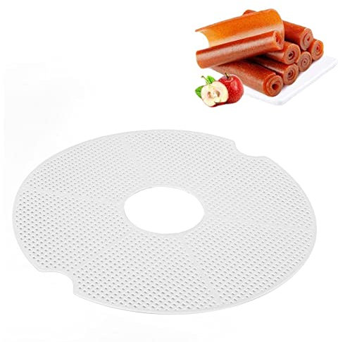 Round Silicone Dehydrator Sheets Non-Stick Food Dehydrator Mats, Reusable Steamer Mat Mesh Sheet for Fruit Dryer,Food Dehydrator Sheets Dryer Mesh