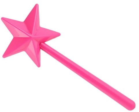 Fairy Wand Salt Shaker with Funnel, Cute Stars Stick Spice Dispenser with 3 Holes Fairy Wand for Kitchen BBQ Restaurant Table Decoration Gifts (Roseate)