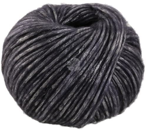 LANA GROSSA Lucida | Metallisch glänzende Netzgarnstruktur aus Viskose gefüllt mit Merinofasern | Aus 58% Schurwolle (Merino) & 42% Viskose | 50g Wolle zum Stricken & Häkeln | 100m Garn FB5