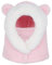JFAN Kinder Wintermütze Warm Plüsch Schalmütze Jungen Mädchen Kapuzenschal mit Fleecefutter Winter Schal Halswärmer Panda Mütze