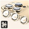 LucBuy Protecteur D'appareil Photo pour iPhone 11 Pro/iPhone 11 Pro Max, Protecteur D'objectif D'appareil Photo en Verre Trempé Diamant, Anneaux Métalliques à Alignement Automatique Individuels