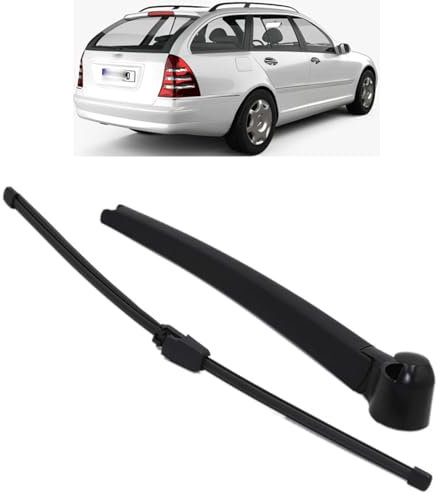 BCBSYCJP Heckwischerarm Wischerarm Wischerblatt Heckscheibenwischerarm Scheibenwischer Hinten Heckscheibe für Mercedes-Benz C-Class W203 2000-2007 Hinterer Scheibenwischerarm Und Wischer-Zubehör