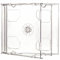 25 x Double Clear CD Jewel Case 10.4mm Spine with CLear Tray Replacement Cover