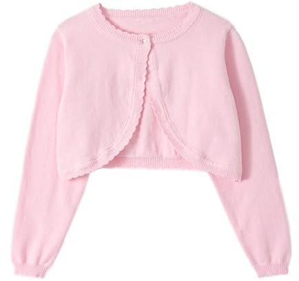 Miipat Fille Boléro Cardigan Tricoté Enfants Manches Longues Mariage Fête