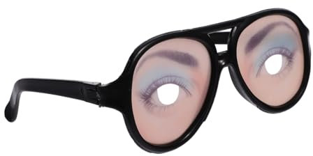 Halloween Brillen Requisiten Kunststoff Lustige Partybrillen Schwarz