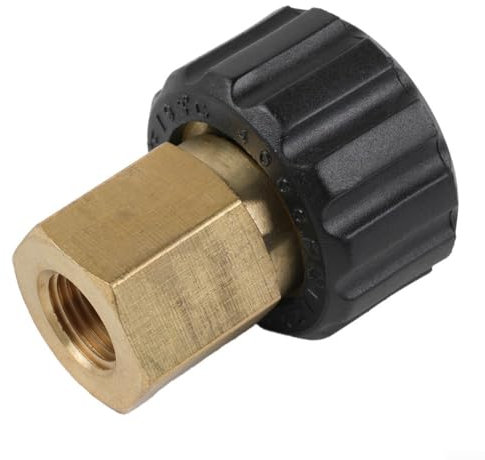 Adaptateur pour nettoyeur haute pression avec raccord M22 x 1/4 IG essentiel pour la configuration du tuyau de lance (M22 x 1/4 IT)