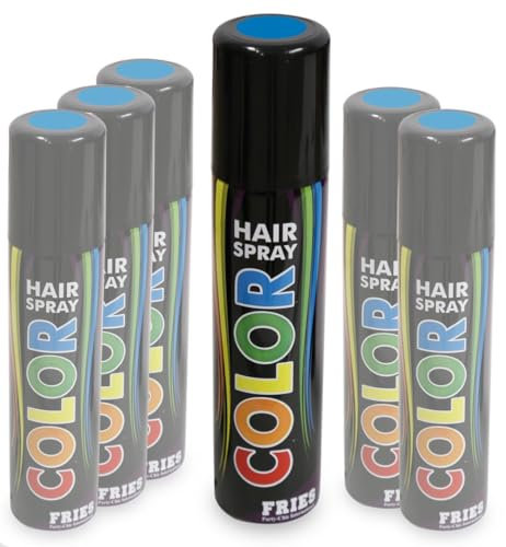 Big-Pack 6er Bundle Hairspray Color blau, Haarspray mit Farbe blau NEU/OVP - 6 Dosen zum Sparpreis