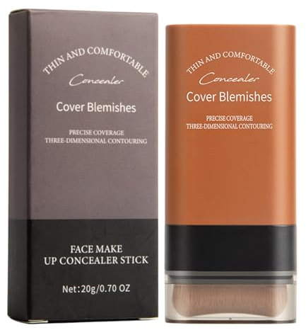 2 In 1 Eraser Foundation Stick, Double Head Foundation Make-Up Stick, Korean Full Coverage Light Concealer With Brush, Multi-use Foundation Sticks Makeup