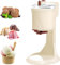 GYLFZDQ heladera Ninja Máquina de Helado Suave semiautomática de 1000 ML, máquina for Hacer Helados domésticos, máquina for Hacer Helados de Frutas, postres, yogures, Conos Heladera Beige,27 * 42.5cm
