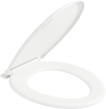 Copriwater Universale Leggero 370x475 mm – Tavoletta WC in Plastica Bianca con Cerniere Regolabili – Interasse 171 mm – Compatibile con Tutti i Sanitari – Lemag srl