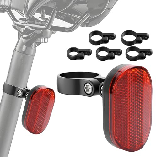 GIAK Verbesserte Fahrrad RüCklicht Versteckt für Smart Tag Mit Fahrradreflektoren für Airtag Halter Versteckt Wasserdichte Anti Diebstahl Fahrrad RüCklicht Gps Tracker HüLle Mit Schrauben Und Werkzeug