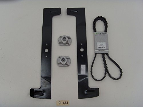 KIT RIPARAZIONE TRATTORINO CASTEL GARDEN TwinCut 102 LAME-CINGHIA-MOZZI
