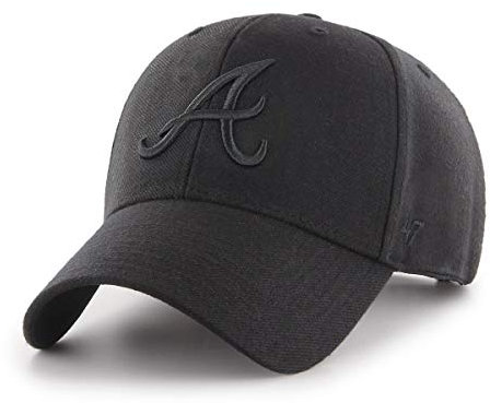 47 Atlanta Braves Black MLB Tonal Most Value P. Snapback Cap 47 - One-Size